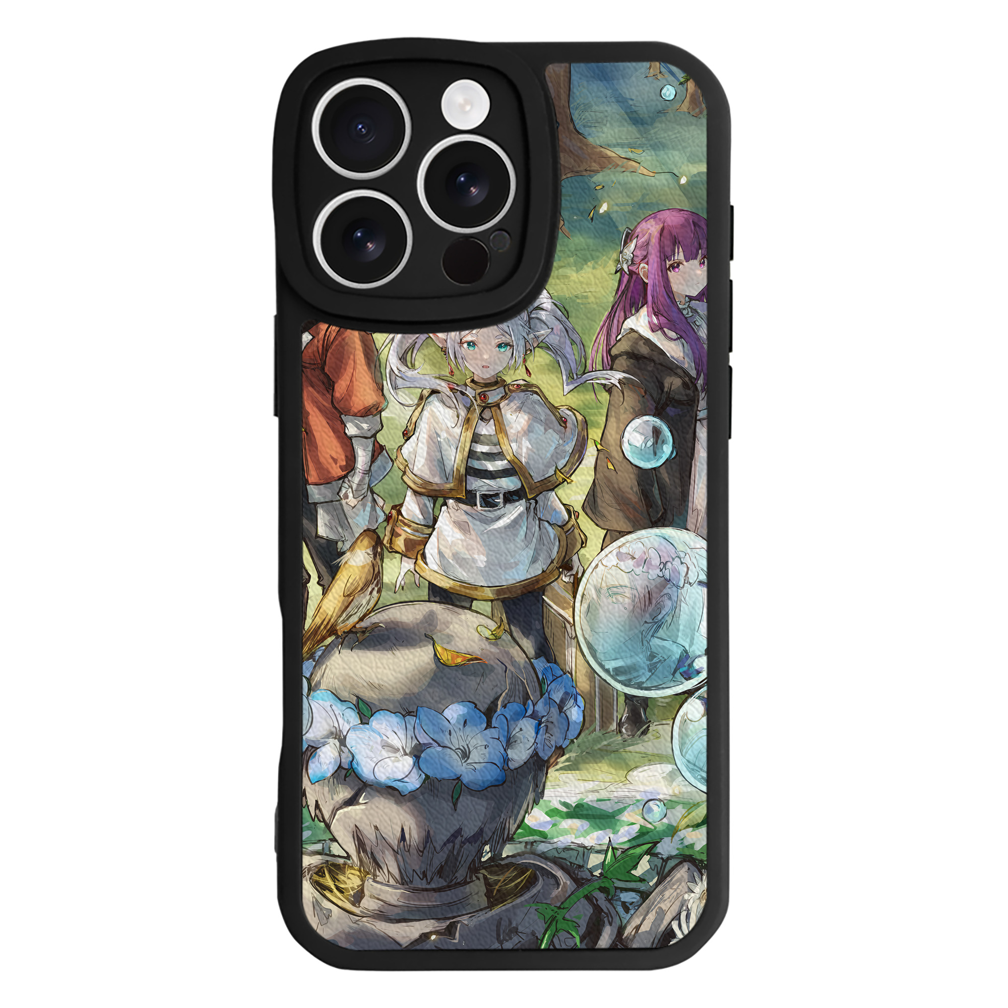 （画像用） 葬送のフリーレン Frieren 【iPhone 16シリーズ対応】シリコンスマホケース（レザー調） 材質：シリコン